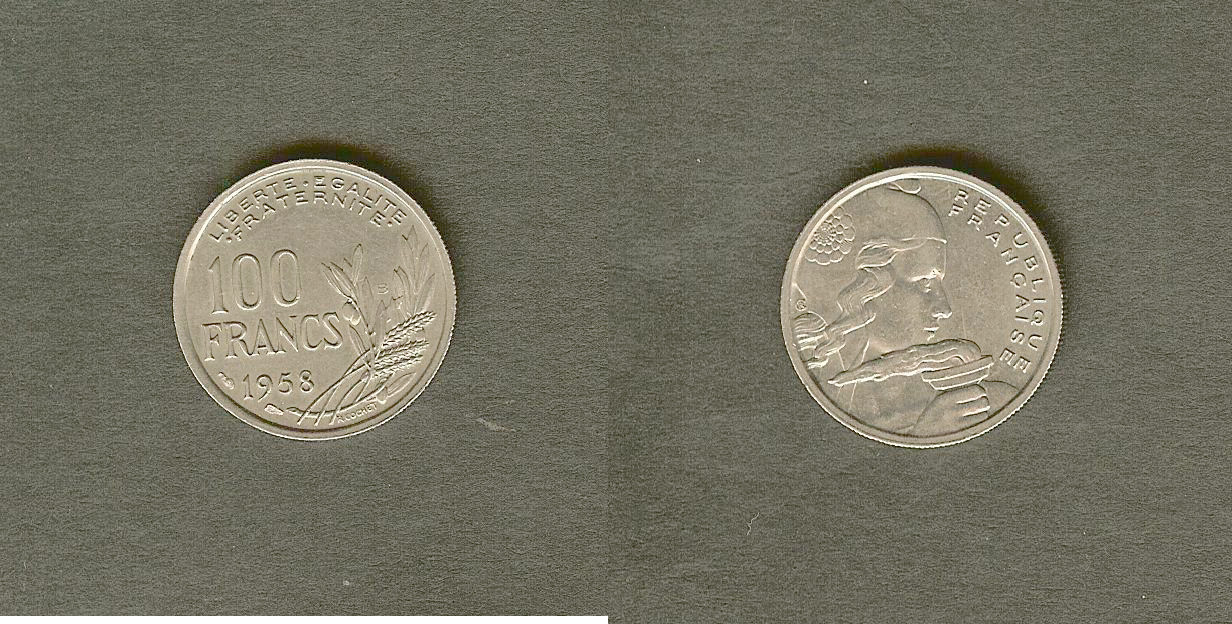100 francs Cochet 1958 AU+